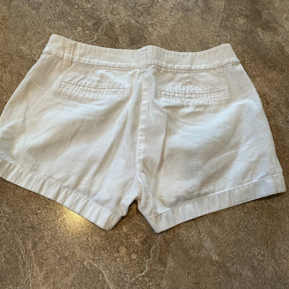 J. Crew Reimagined White Womens Shorts with Pockets - Size 4