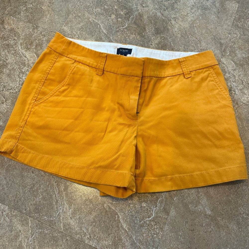 J. Crew Gold Womens Shorts with Pockets - Size 4  - Reimagined Shorts