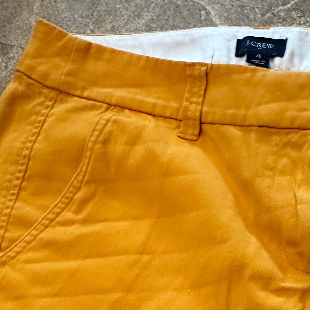 J. Crew Gold Womens Shorts with Pockets - Size 4  - Reimagined Shorts