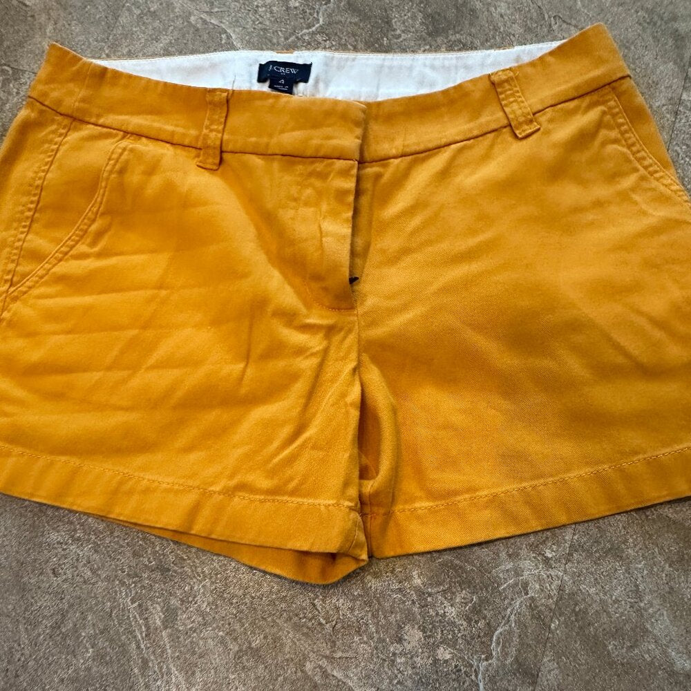 J. Crew Gold Womens Shorts with Pockets - Size 4  - Reimagined Shorts