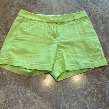 J. Crew Lime Green Womens Shorts with Pockets - Size 2 - Reimagined