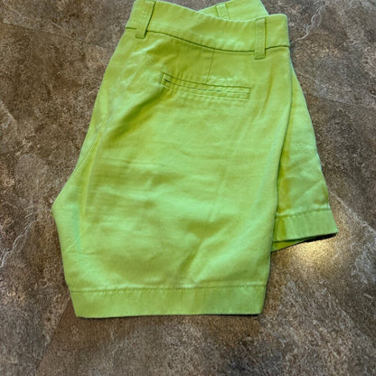 J. Crew Lime Green Womens Shorts with Pockets - Size 2 - Reimagined