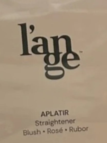 Lange APLATIR Blush Pink Hair Straightener - BNIB Never Used