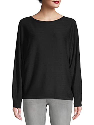 Time and Tru Women's Boat Neck Black Dolman Sleeve Sweater 2X (20)
