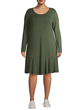 Load image into Gallery viewer, Terra &amp; Sky Women&#39;s Plus Size Knit Peplum Dress

